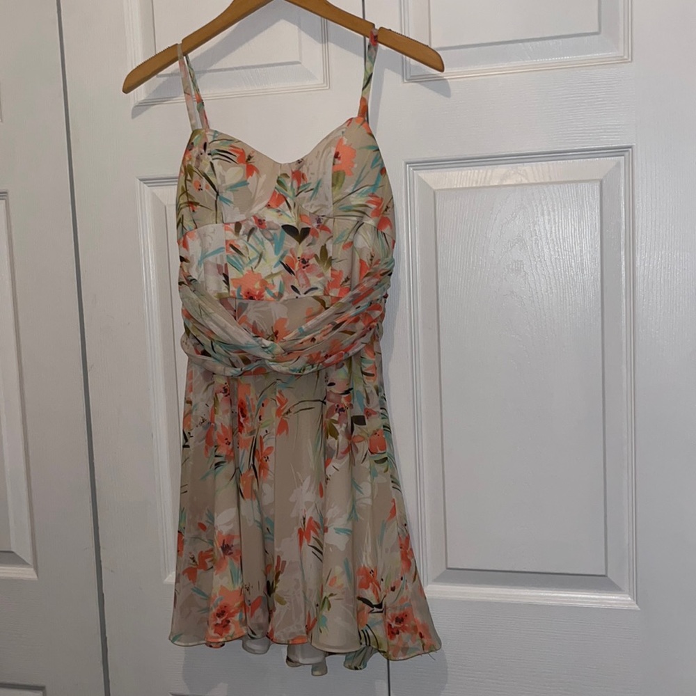 Beautiful flower mini dress